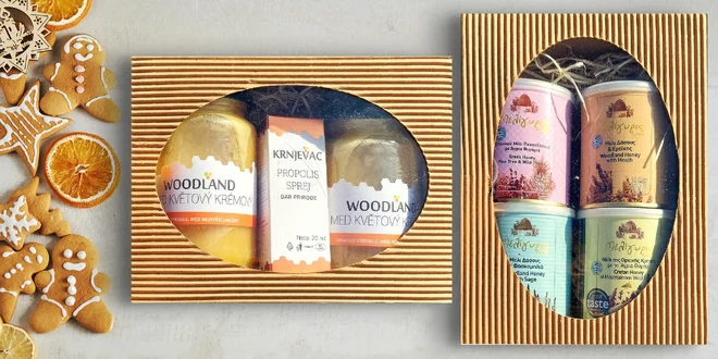 Řecké a srbské medy i propolis: lípa, akát i květy