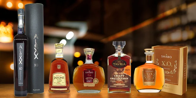 Prémiové ukrajinské brandy zrající až 15 let