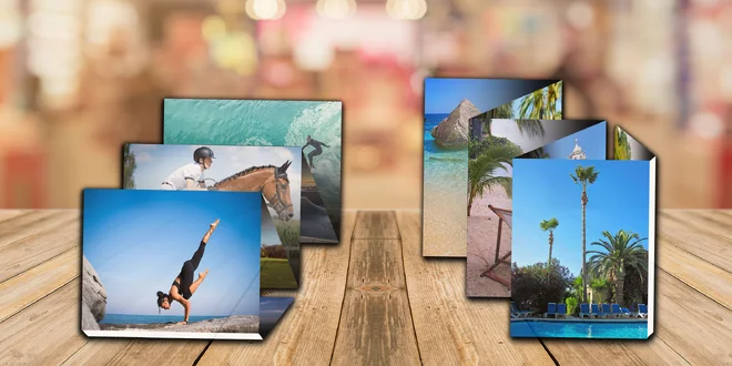 Papírové leporelo z 12 vlastních fotografií