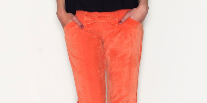 Dámské oranžové kalhoty Pepa Loves