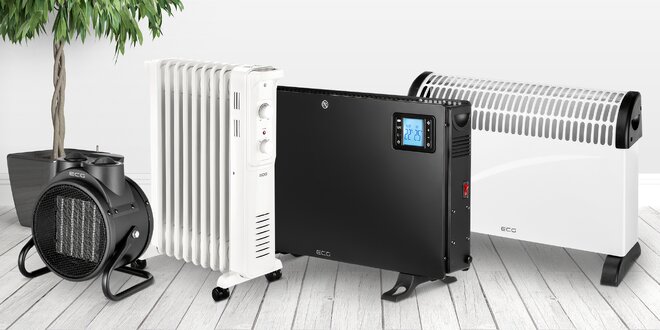 Na zahřátí: ECG radiátory i teplovzdušné přímotopy