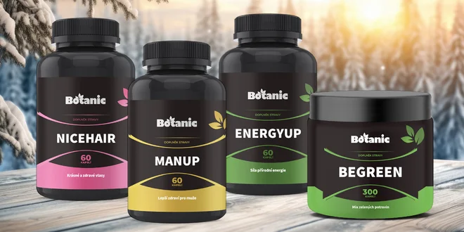Přírodní doplňky stravy od české značky Botanic