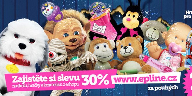 30% sleva do internetového hračkářství Epline.cz