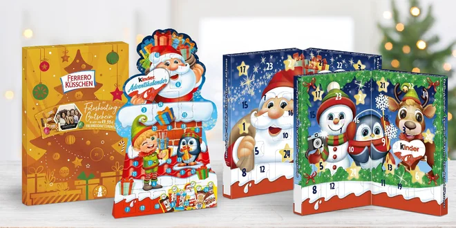 Veselé adventní kalendáře s Kinder čokoládkami