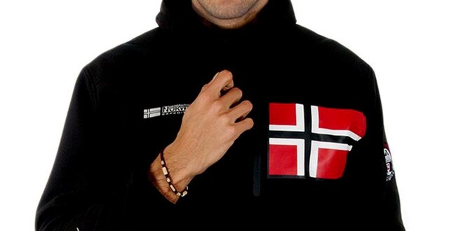 Pánská softshellová černá bunda Geographical Norway