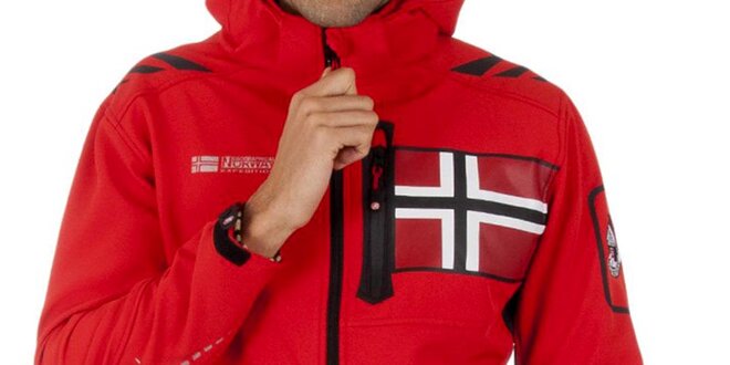 Pánská softshellová červená bunda Geographical Norway