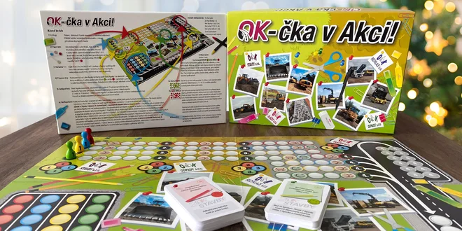 Stolní hra OK-čka v Akci! pro malé i velké stavaře