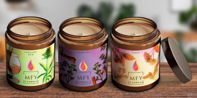 Svíčky z Česka: vůně skořice, višně i rumu