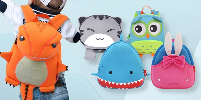 Dětské batůžky z neoprenu v hravém designu