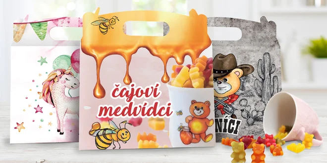 Dárkové boxy čajových medvídků i jednorožců