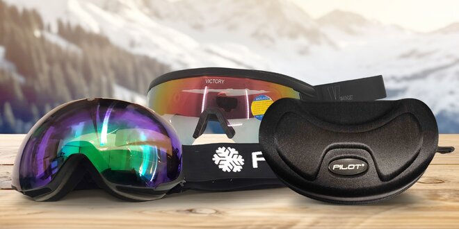 Lyžařské ergonomické brýle na běžky i sjezdovku