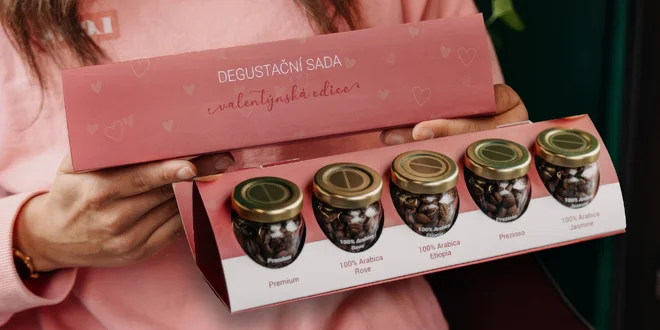 Dárkové i valentýnské balíčky zrnkové kávy ORO Caffe