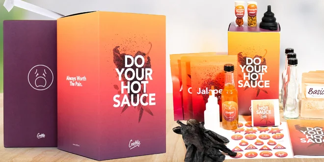 Dárkový set na výrobu vlastní pálivé chilli omáčky