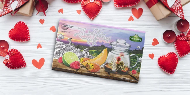 Dárkové sety kvetoucích čajů s hrnkem či konvičkou