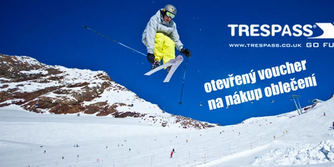 Voucher na oblečení Trespass v hodnotě 2000 Kč