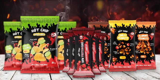 Balíčky pálivých arašídů, jerky i RAW tyčinek
