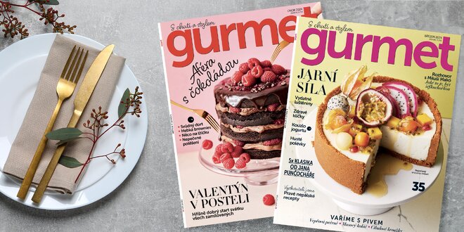 Roční i půlroční předplatné časopisu Gurmet
