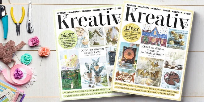 Roční i půlroční předplatné časopisu Kreativ