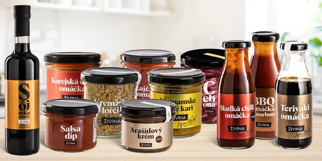 Omáčky, krémy a dipy od Živiny: salsa, sójovka i BBQ