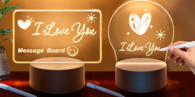 LED tabulky na vzkazy: 1-7 barev podsvícení