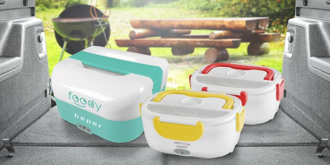Obědové elektrické boxy pro ohřátí jídla doma i v autě