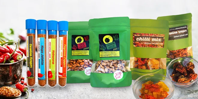 Sušené i mleté chilli nebo himálajská sůl s chilli