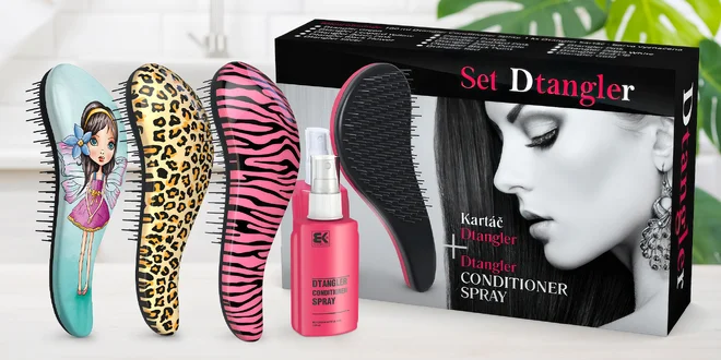 Dárkový set: kondicionér ve spreji a kartáč Dtangler