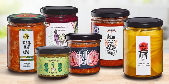 Fermentované výrobky z ČR: kimchi, chilli nebo pickles
