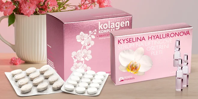 Liftingové pleťové sérum i doplňky stravy s kolagenem