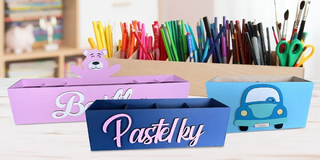 Personalizované pastelkovníky s obrázkem i textem