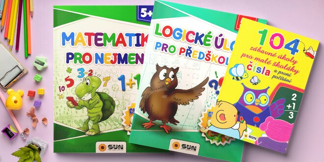Dětské knihy pro děti od 5 let: úkoly, luštění i počty