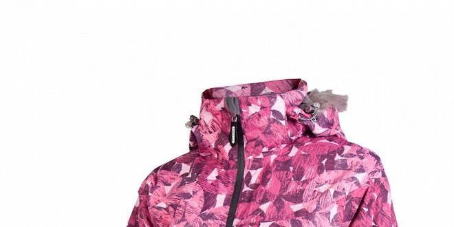 Dámská růžová snowboardová bunda Envy s potiskem