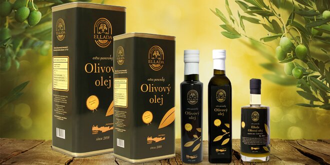 Extra panenský olivový olej, vč. nefiltrovaného