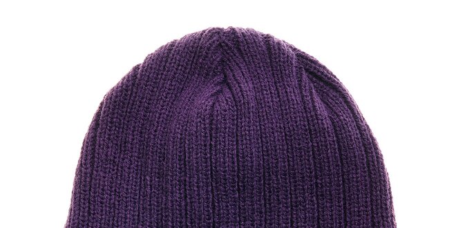 Dámská fialová pletená čepice Envy