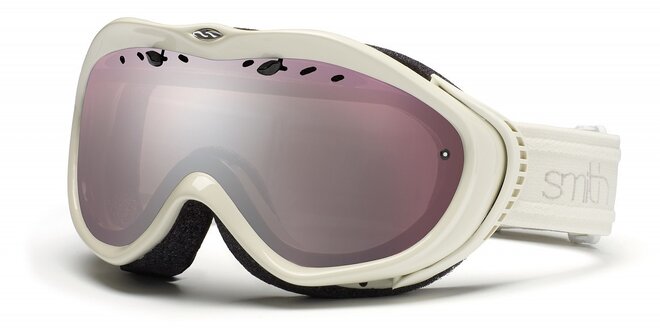 Dívčí bílé lyžařské brýle Smith Optics