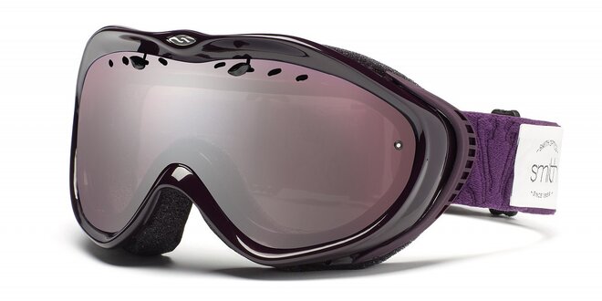Dívčí tmavě fialové lyžařské brýle Smith Optics
