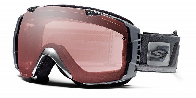 Tmavě šedé lyžařské brýle Smith Optics se sférickými skly