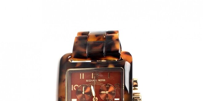 Dámské retro hodinky žíhané Michael Kors