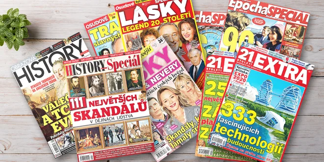 Balíčky časopisů: cestování, historie, záhady i celebrity