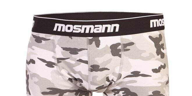 Světlé  army boxerky Mosmann Essential