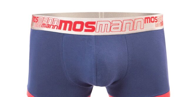 Pánské modré boxerky s nohavičkou značky Mosmann z edice Racer