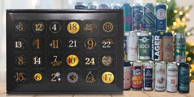 Adventní kalendář s ležáky z malých českých pivovarů