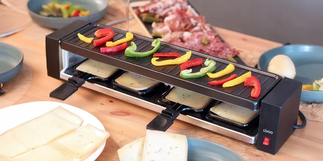 Stolní raclette gril Livoo s nepřilnavým povrchem