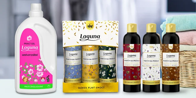 Voňavé prádlo i ze sušičky: parfém na prádlo, prací gel i dárkové sady