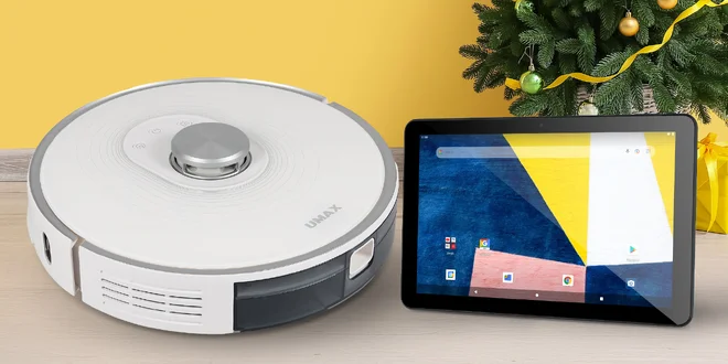 Výkonný tablet nebo chytrý robotický vysavač UMAX