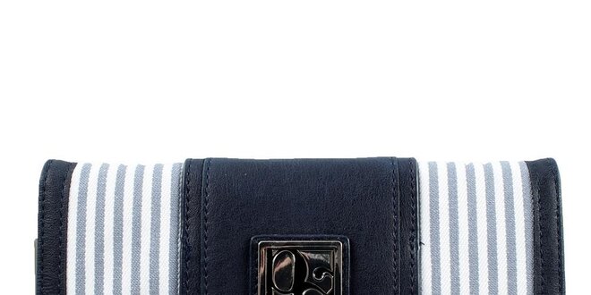 Dámská pruhovaná modrá peněženka Menbur