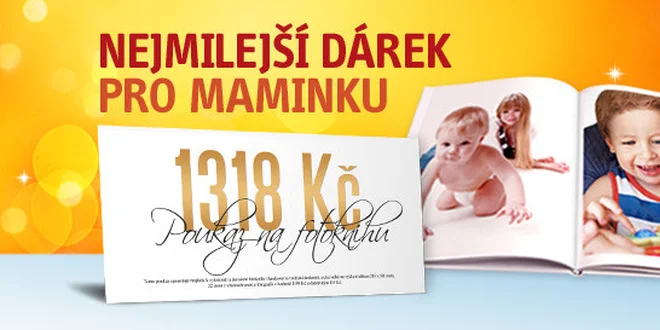 Dárkový poukaz na EXTRA velkou fotoknihu + dopravné