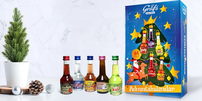 Gräf’s alkoholový adventní kalendář: likéry i koktejly