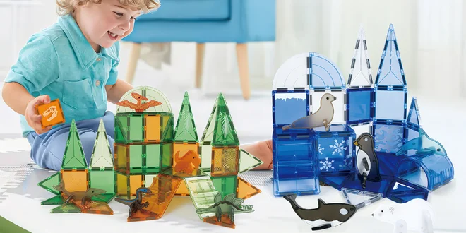 Dětské magnetické stavebnice: kostky či dlaždice