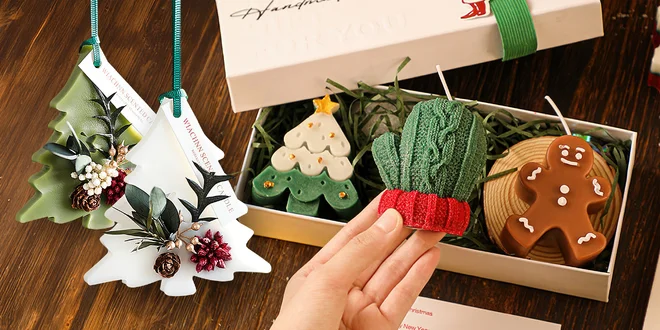 Vánoční svíčky a vůně z vosku i v dárkovém balení